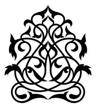 Decorative element eastern pattern. Stock Illustration