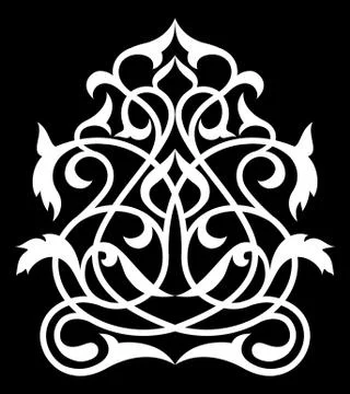 Decorative element eastern pattern. Stock Illustration