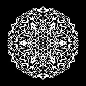 Decorative element eastern pattern. Stock Illustration