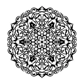 Decorative element eastern pattern. Stock Illustration