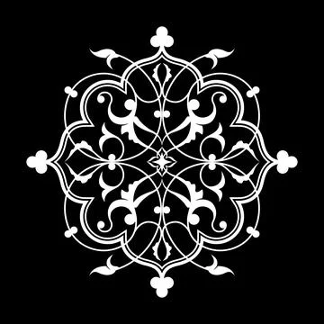 Decorative element eastern pattern. Stock Illustration