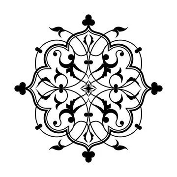 Decorative element eastern pattern. Stock Illustration