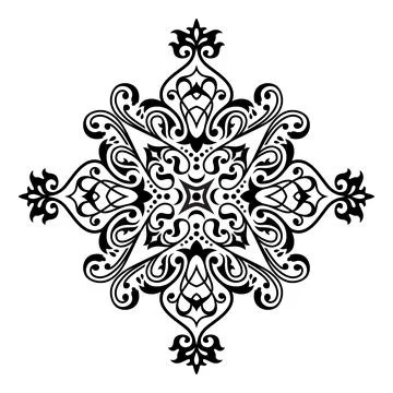 Decorative element eastern pattern. Stock Illustration