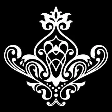 Decorative element eastern pattern. Stock Illustration