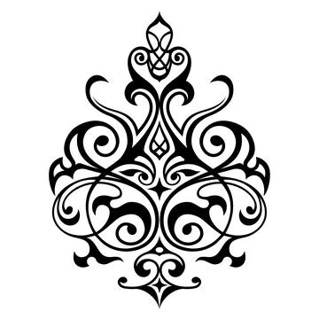 Decorative element eastern pattern. Stock Illustration