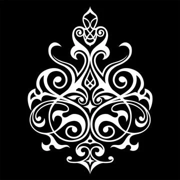 Decorative element eastern pattern. Stock Illustration