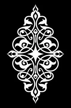 Decorative element eastern pattern. Stock Illustration