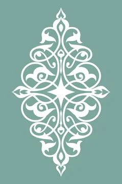 Decorative element eastern pattern. Stock Illustration