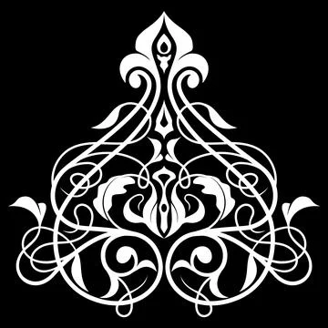 Decorative element eastern pattern. Stock Illustration