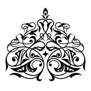 Decorative element eastern pattern. Stock Illustration