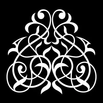 Decorative element eastern pattern. Stock Illustration