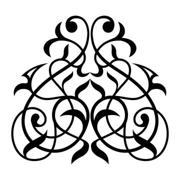 Decorative element eastern pattern. Stock Illustration