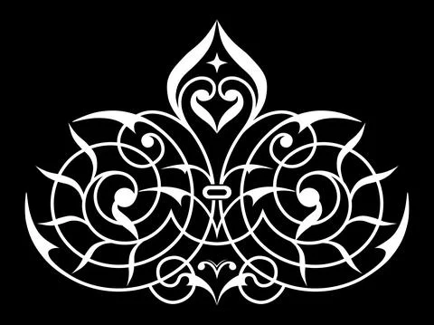 Decorative element eastern pattern. Stock Illustration