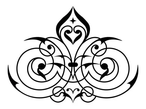 Decorative element eastern pattern. Stock Illustration