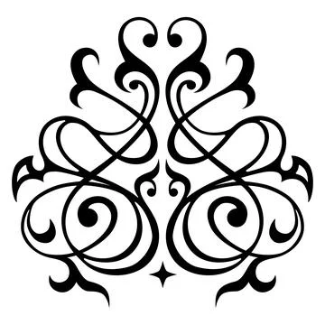 Decorative element eastern pattern. Stock Illustration