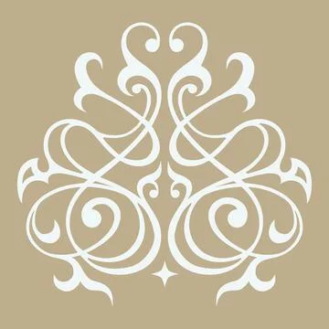 Decorative element eastern pattern. Stock Illustration