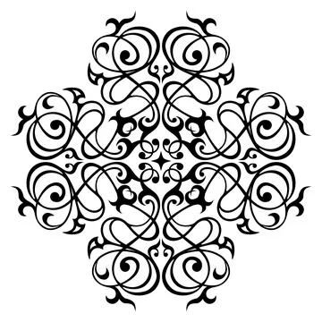 Decorative element eastern pattern. Stock Illustration