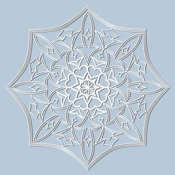 Decorative element mandala. Stock Illustration