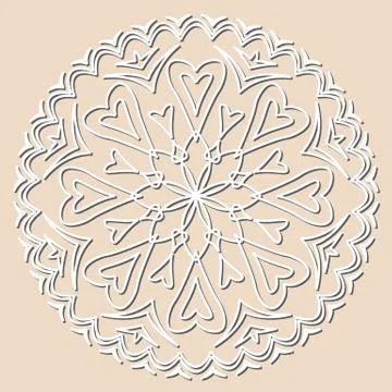 Decorative element mandala. Stock Illustration