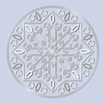 Decorative element mandala. Stock Illustration