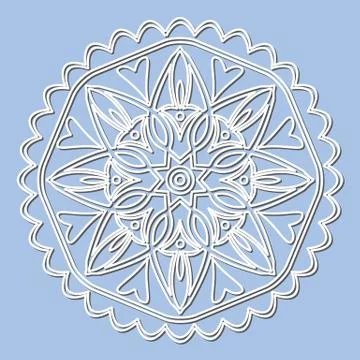 Decorative element mandala. Stock Illustration