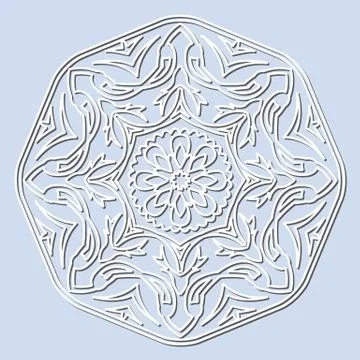 Decorative element mandala. Stock Illustration