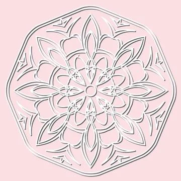 Decorative element mandala. Stock Illustration