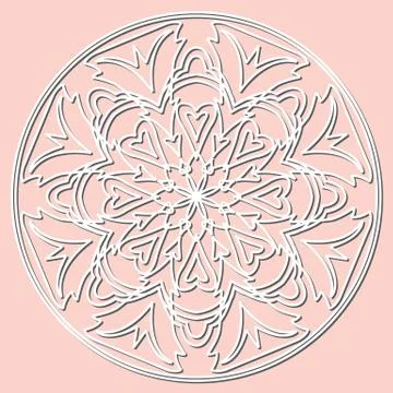 Decorative element mandala. Stock Illustration