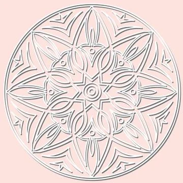 Decorative element mandala. Stock Illustration