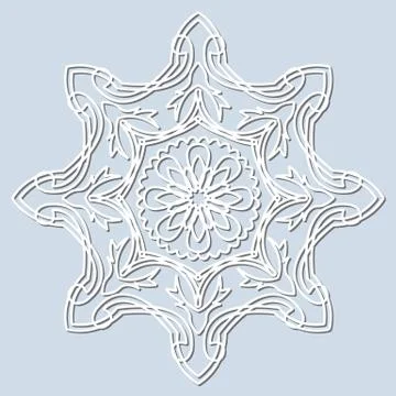 Decorative element mandala. Stock Illustration