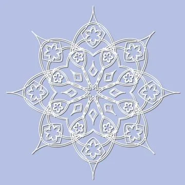 Decorative element mandala. Stock Illustration