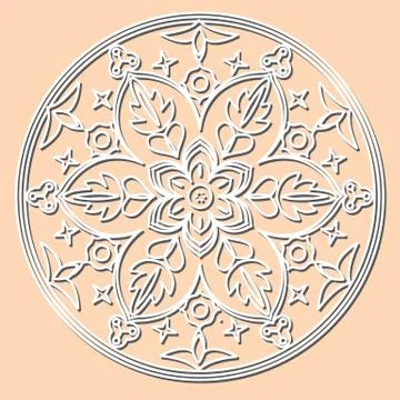 Decorative element mandala. Stock Illustration