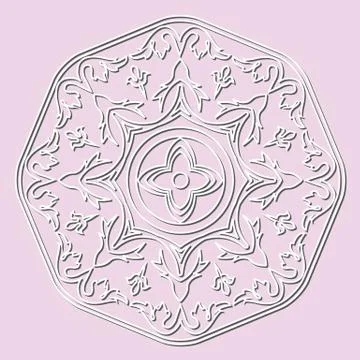 Decorative element mandala Stock Illustration