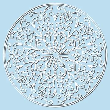 Decorative element mandala Stock Illustration