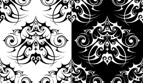 Decorative element seamless pattern Stock Illustration
