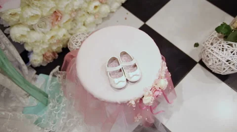 Decorative element shoes for design Stock Footage 65831643