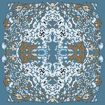 Decorative element - square, tile. Vector illustration Illustrazione stock