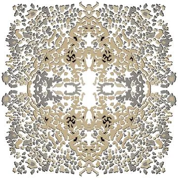 Decorative element - square, tile. Vector pattern Stock Illustration