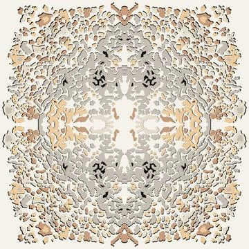 Decorative element - square, tile. Vector pattern 스톡 일러스트