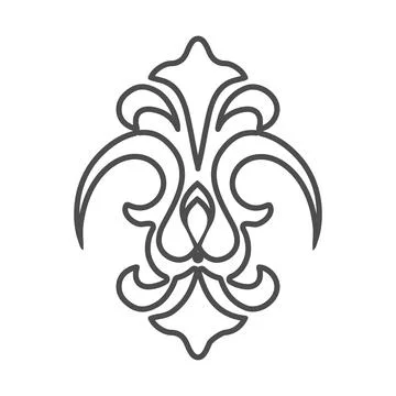 Decorative element template for decorating frames, postcards, scrapbooking an Stock Illustration