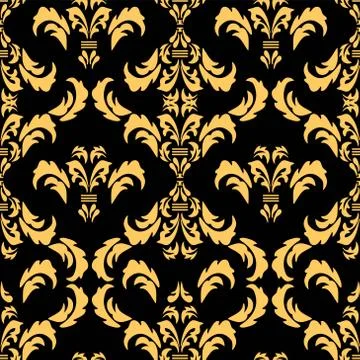 Decorative element traditional damask pattern Stock Illustration