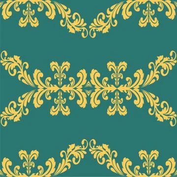 Decorative element traditional damask pattern. Vector ep 10. Stock Illustration