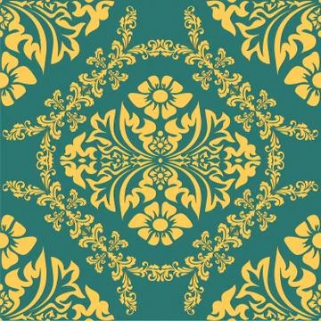 Decorative element traditional damask pattern. Vector ep 10. 스톡 일러스트