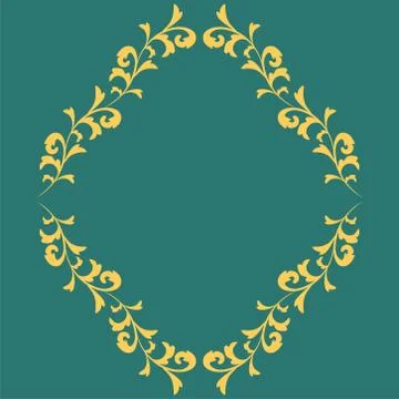 Decorative element traditional damask pattern. Vector eps 10. イラスト素材