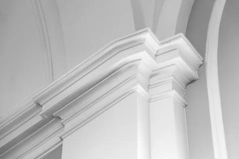 Decorative elements, abstract classic interior fragment Stock Photos