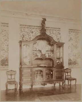 Decorative elements Anonymous. Elements of decor. Draw on crossllated albu... Foto stock