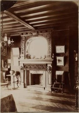 Decorative elements Anonymous. Elements of decor. Draw on crossllated albu... Foto stock