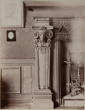 Decorative elements Anonymous. Elements of decor. Draw on crossllated albu... Foto stock