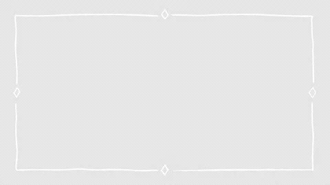 Decorative elements featuring a title frame with wavy, looping hand-drawn lines Stock Footage 341546416