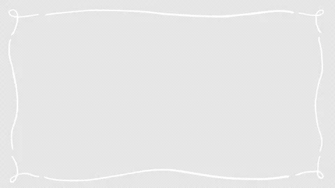 Decorative elements featuring a title frame with wavy, looping hand-drawn lines Stock Footage 341546432